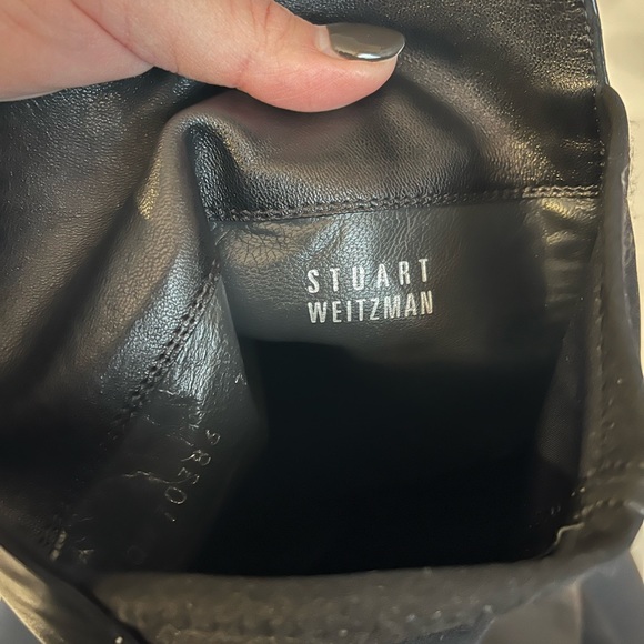 Stuart Weitzman 50/50 leather boot- black ($795 value) - Picture 7 of 9